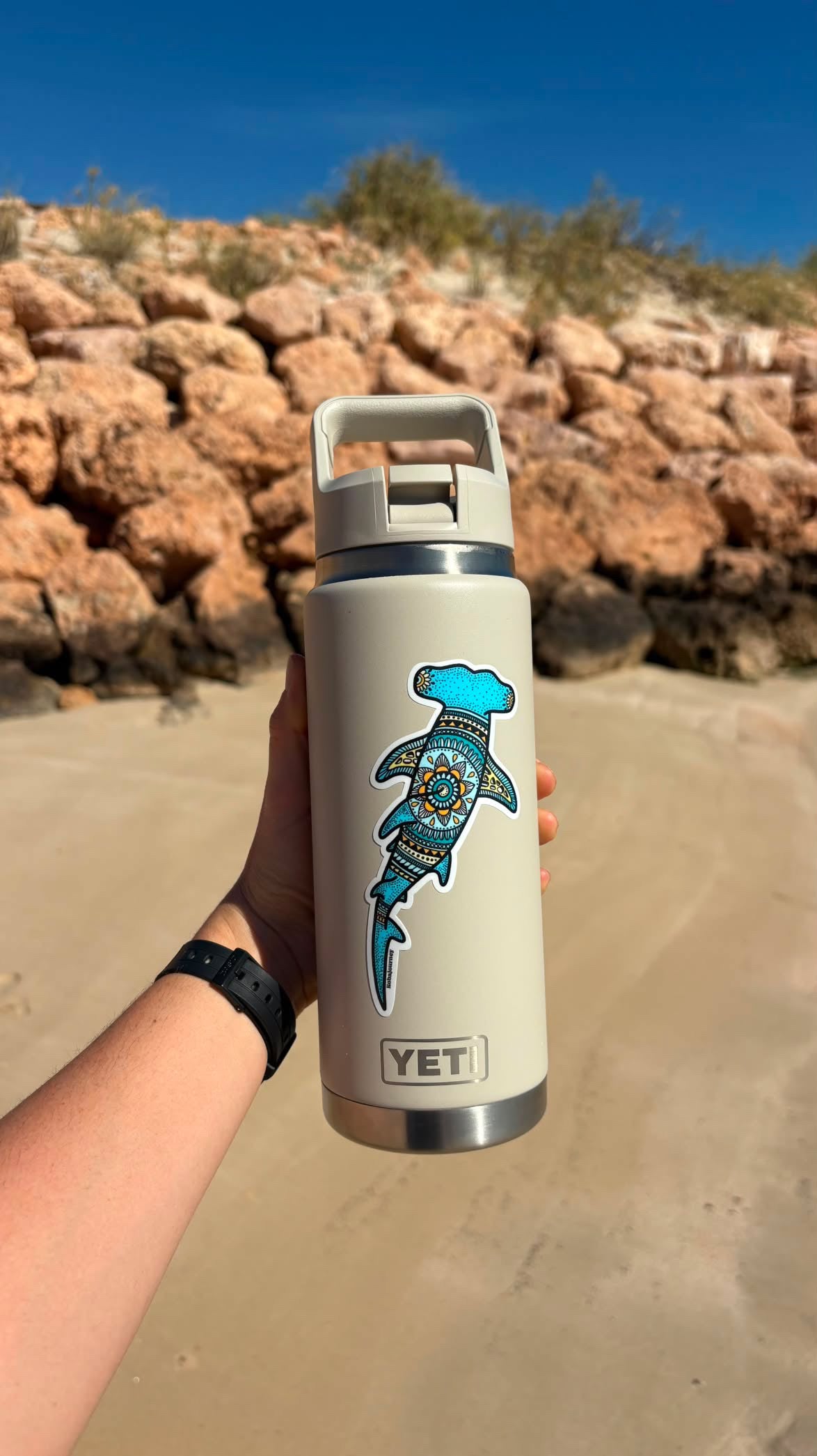 HAMMERHEAD SHARK STICKER Small